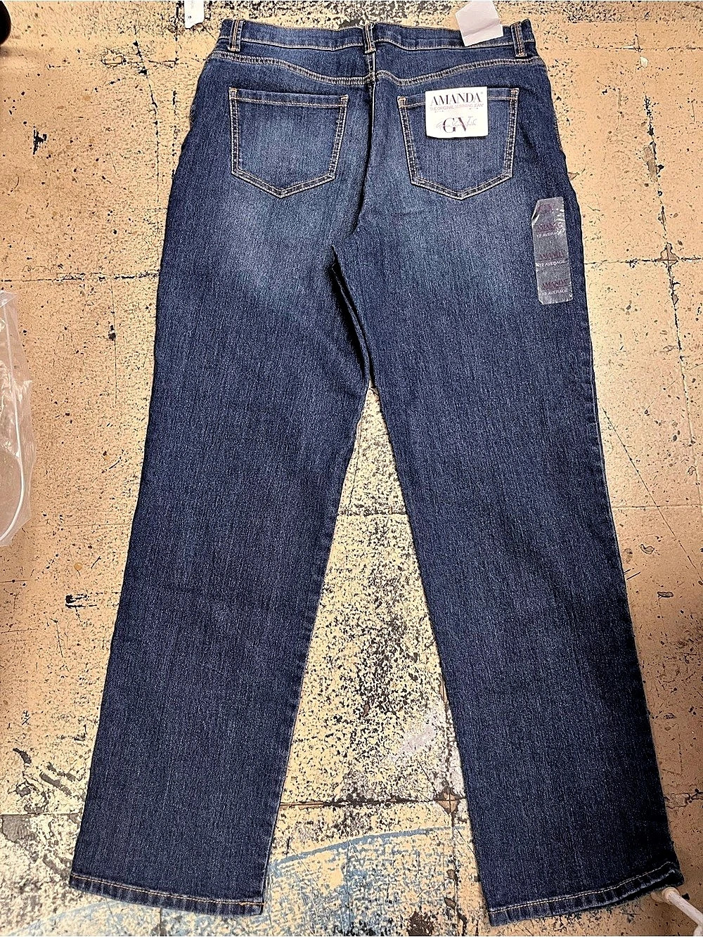 Gloria Vanderbilt Amanda Classic Straight Jean Blue Size 12